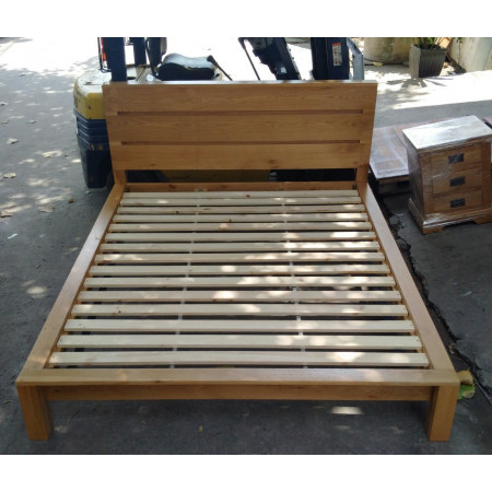 Oak 02 - Nệm 1m x 2m : Giường Ngủ Gỗ Sồi